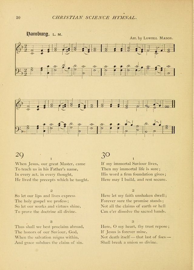 Christian Science Hymnal: a selection of spiritual songs page 30