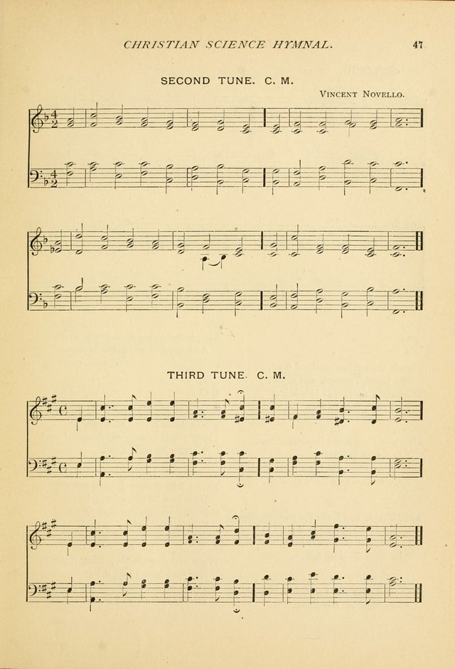 Christian Science Hymnal: a selection of spiritual songs page 47