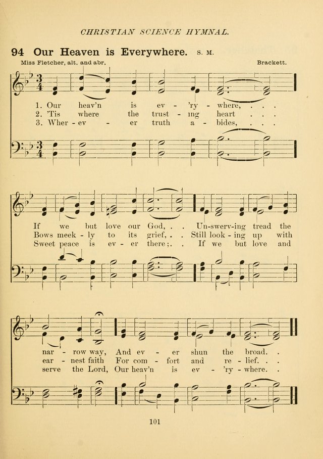 Christian Science Hymnal: a selection of spiritual songs page 110