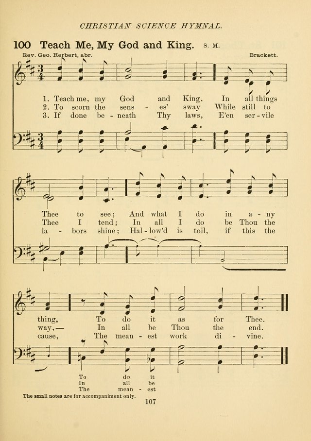 Christian Science Hymnal: a selection of spiritual songs page 116