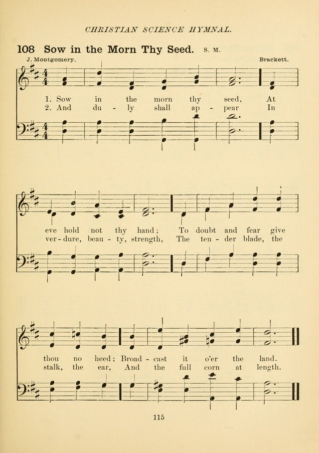 Christian Science Hymnal: a selection of spiritual songs page 124