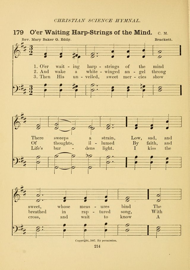 Christian Science Hymnal: a selection of spiritual songs page 223