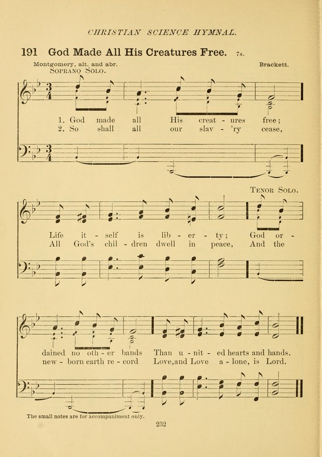 Christian Science Hymnal: a selection of spiritual songs page 241