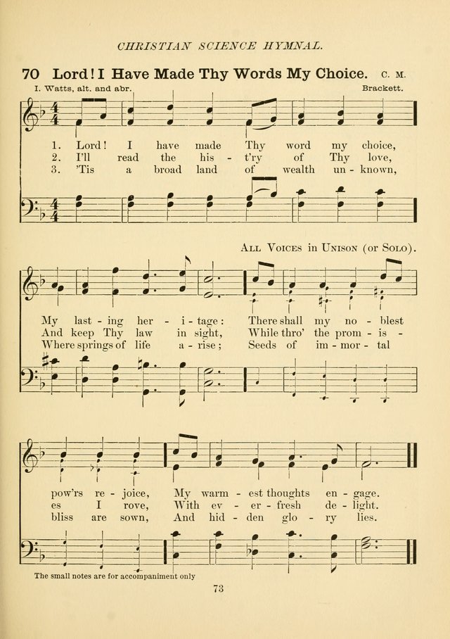 Christian Science Hymnal: a selection of spiritual songs page 82