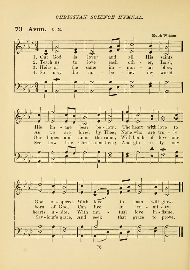 Christian Science Hymnal: a selection of spiritual songs page 85