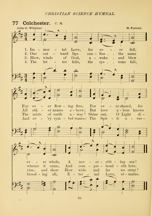 Christian Science Hymnal: a selection of spiritual songs page 89