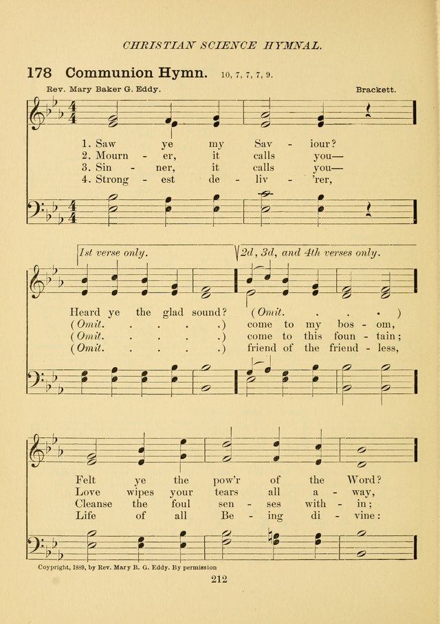 Christian Science Hymnal page 221