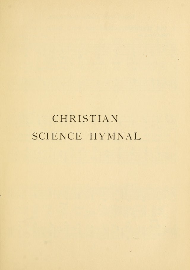 Christian Science Hymnal page 10