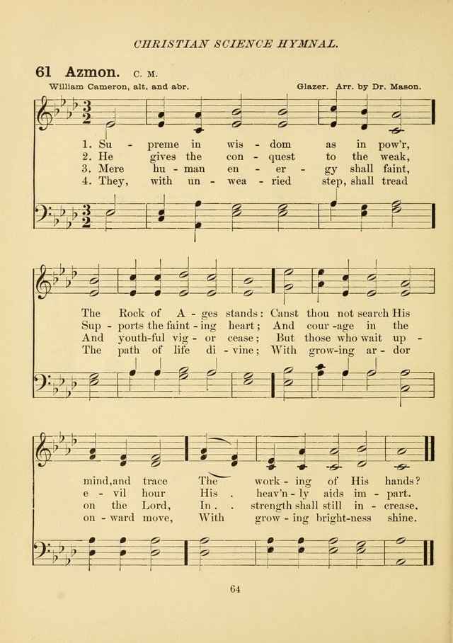 Christian Science Hymnal page 73