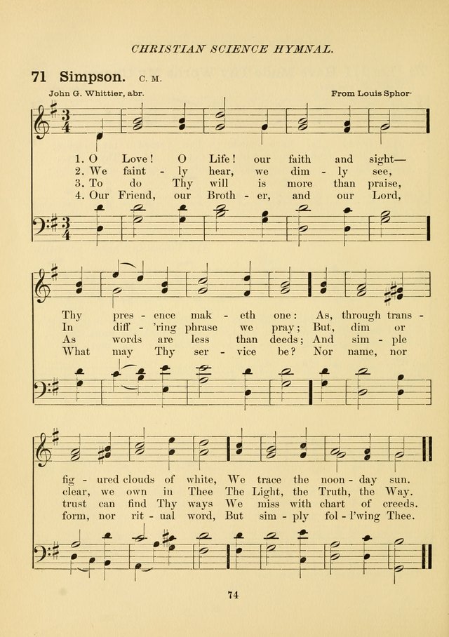 Christian Science Hymnal page 83