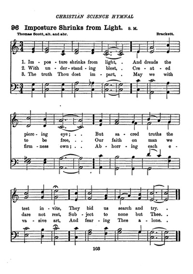 Christian Science Hymnal page 103