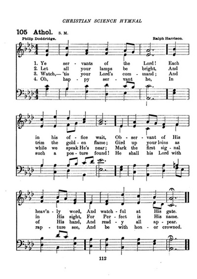 Christian Science Hymnal page 112