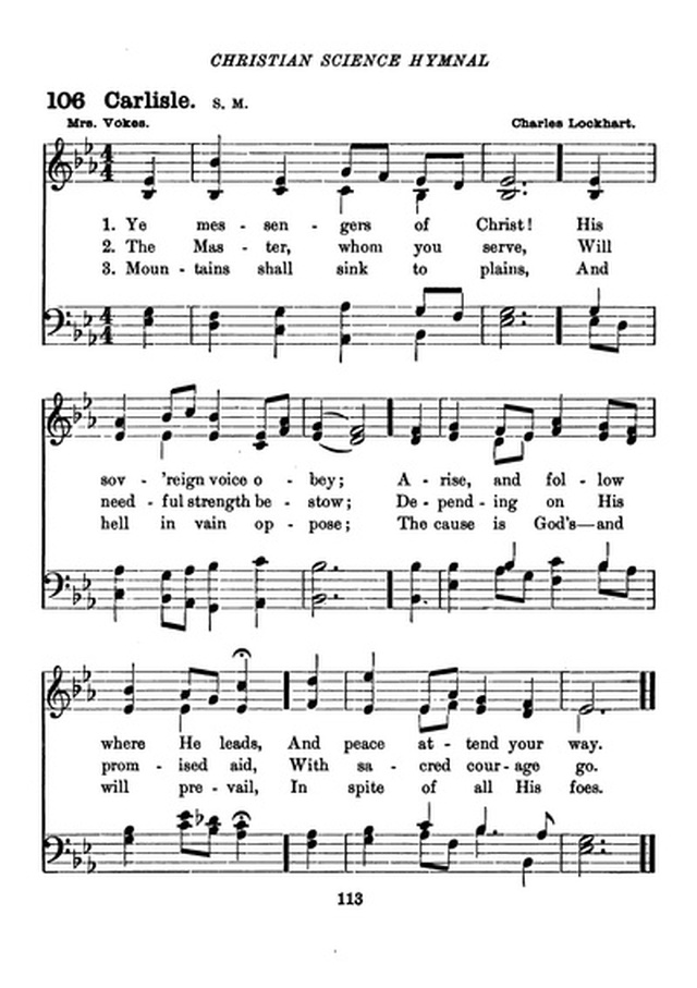 Christian Science Hymnal page 113