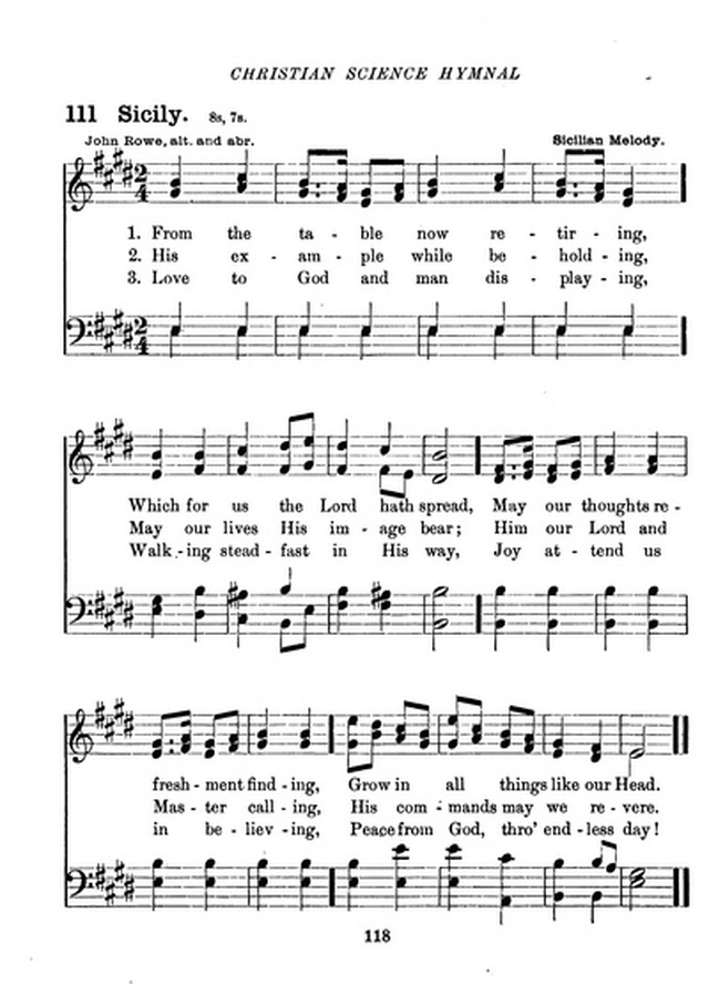 Christian Science Hymnal page 118