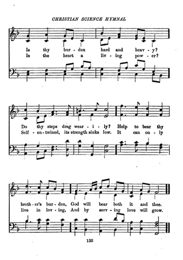 Christian Science Hymnal page 135