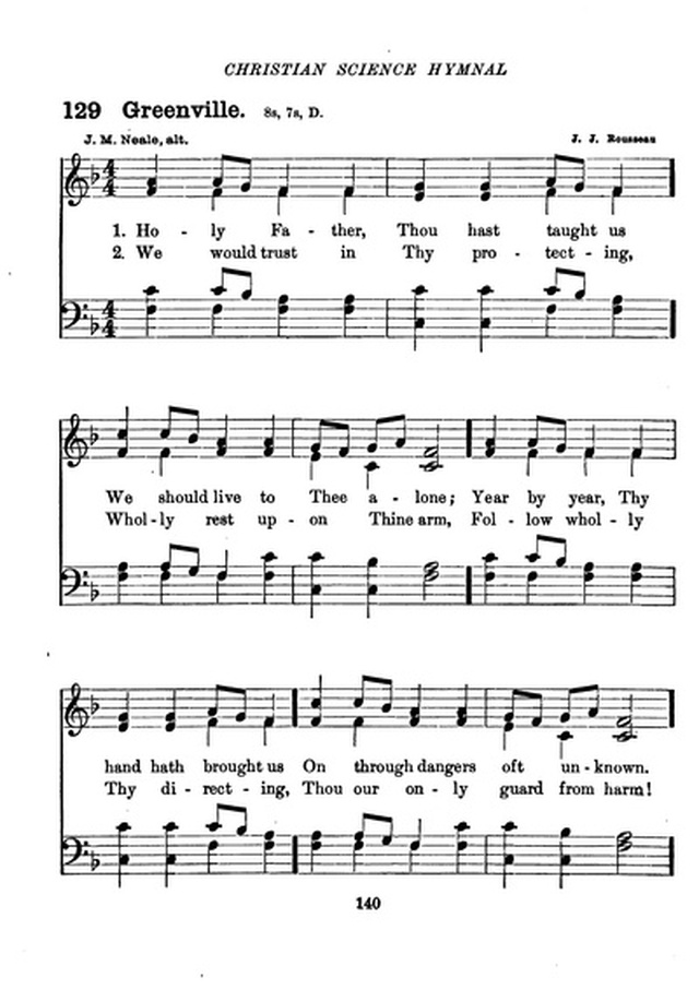 Christian Science Hymnal page 140