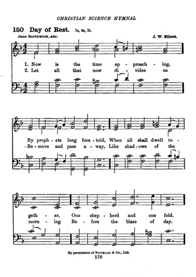 Christian Science Hymnal page 170