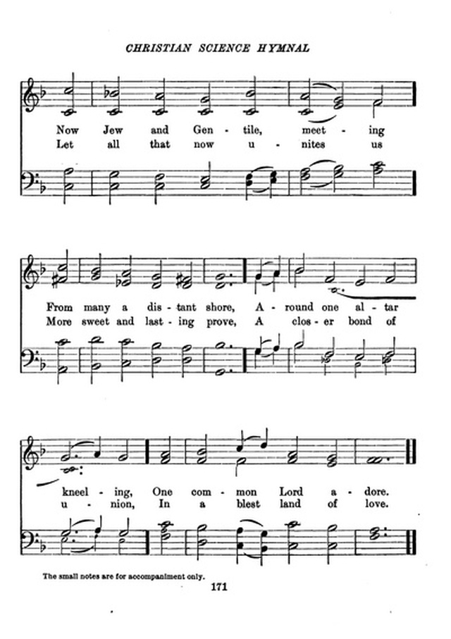 Christian Science Hymnal page 171