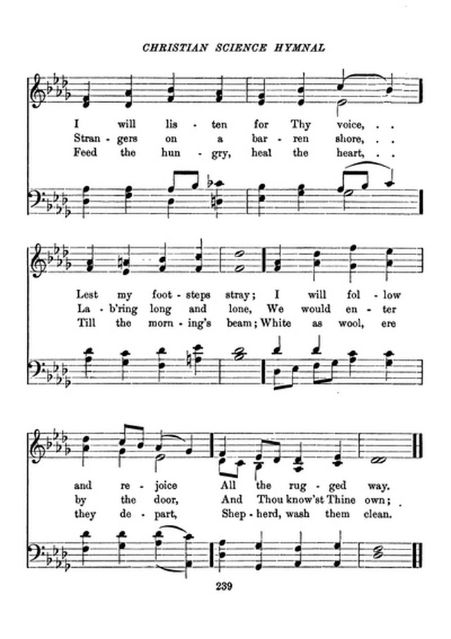 Christian Science Hymnal page 239