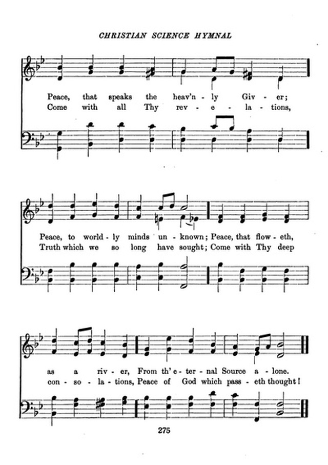 Christian Science Hymnal page 275