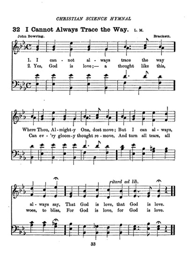 Christian Science Hymnal page 33