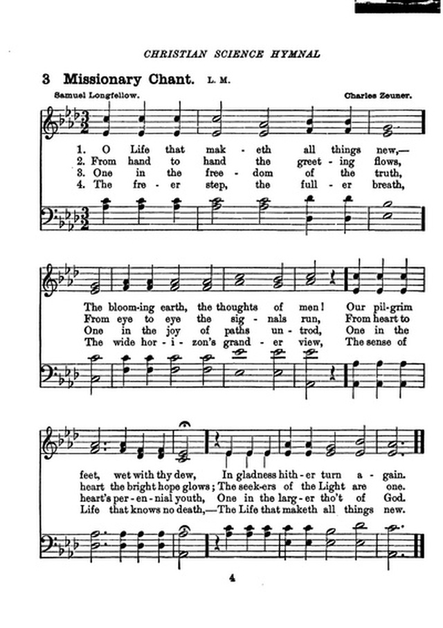 Christian Science Hymnal page 4