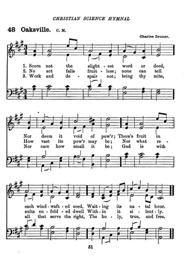 Christian Science Hymnal page 51