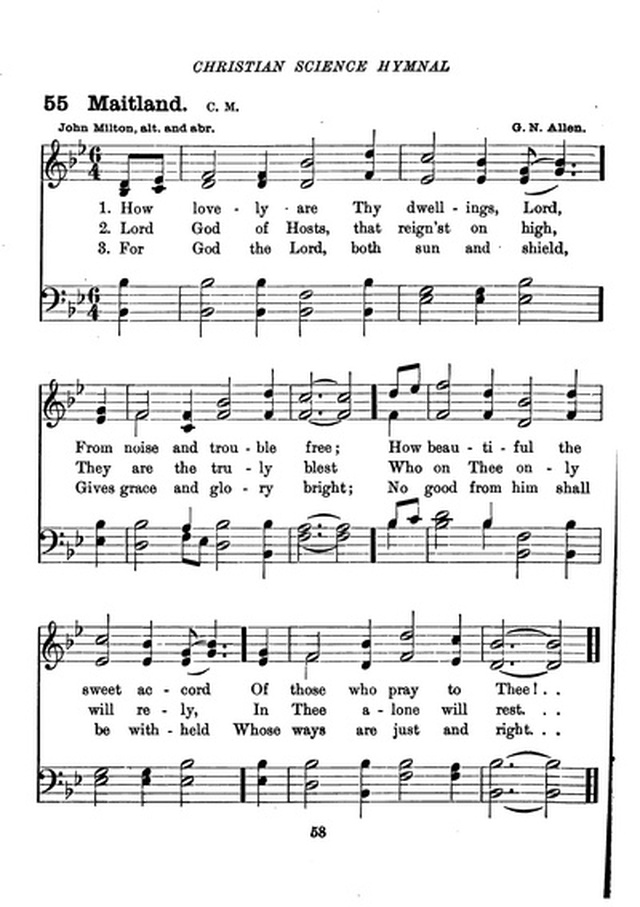 Christian Science Hymnal page 58