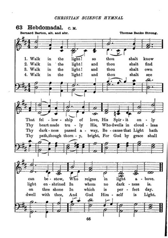 Christian Science Hymnal page 66