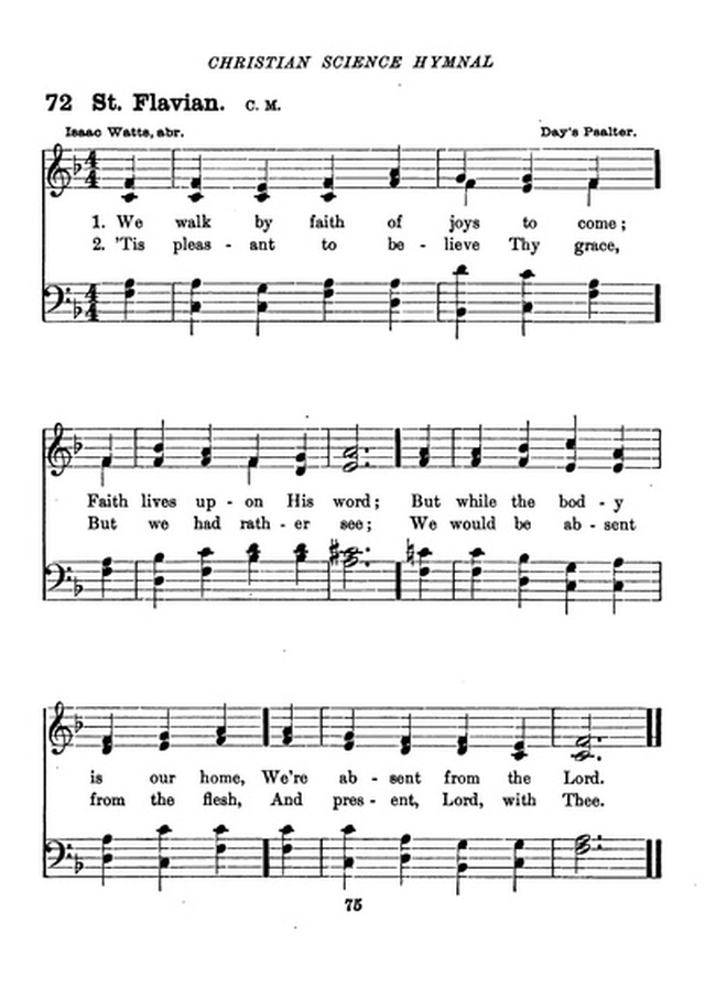 Christian Science Hymnal page 75