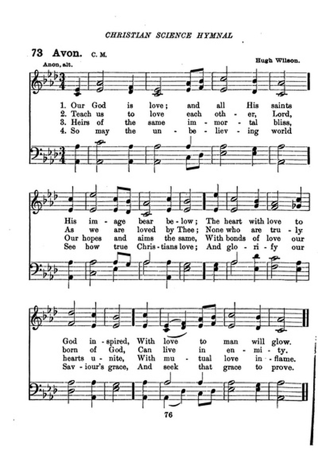 Christian Science Hymnal page 76