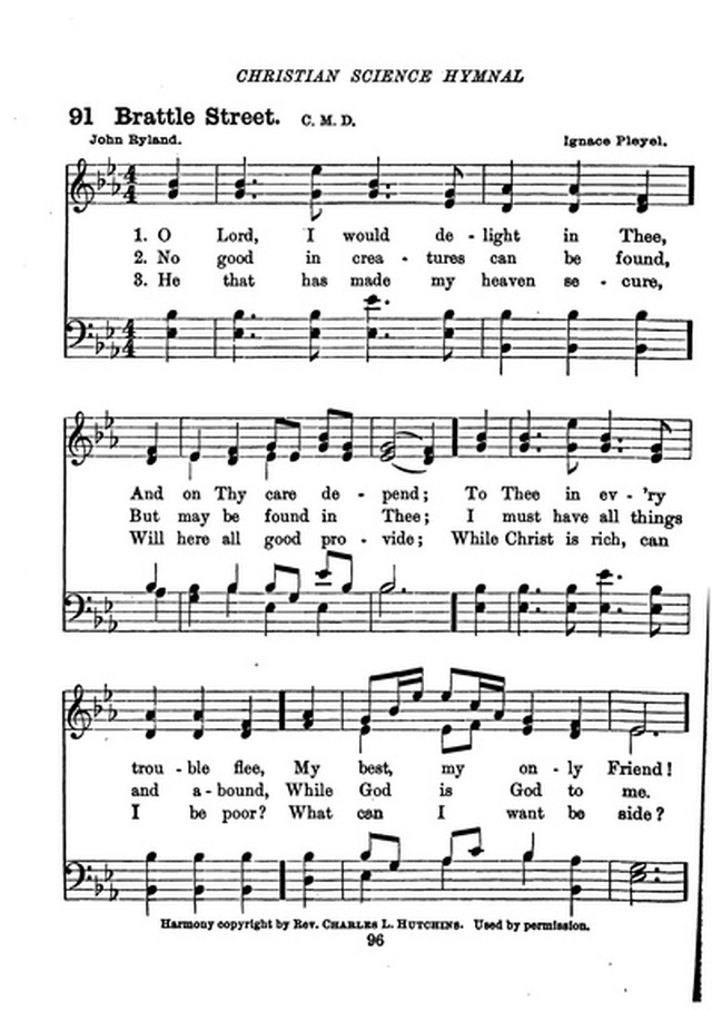 Christian Science Hymnal page 96