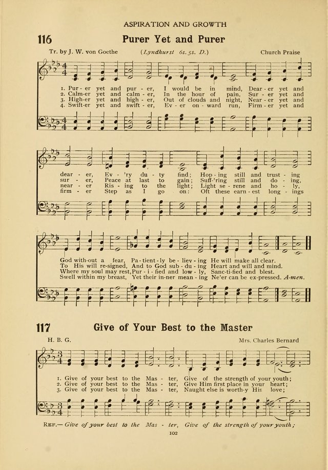 The Church School Hymnal page 102