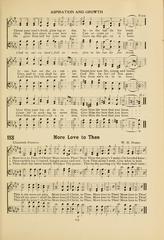 The Church School Hymnal page 103