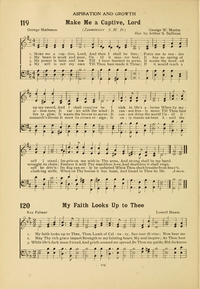 The Church School Hymnal page 104