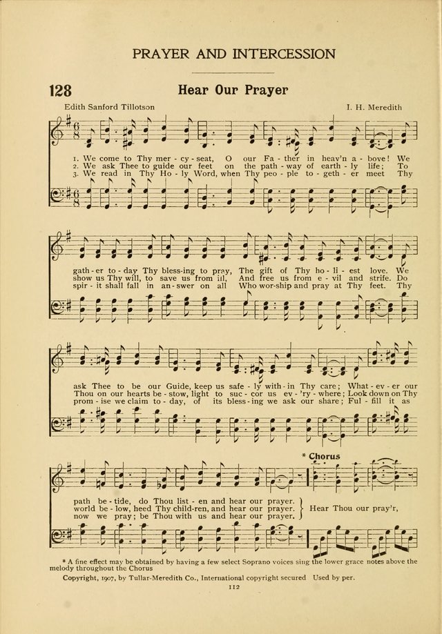 The Church School Hymnal page 112