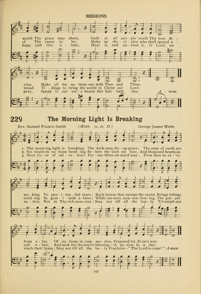 The Church School Hymnal page 197