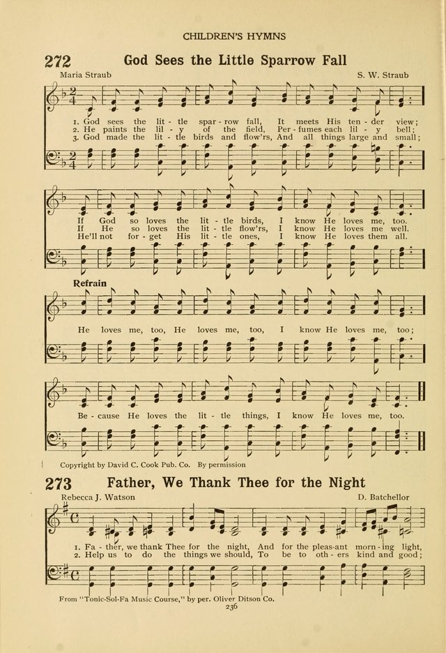 The Church School Hymnal page 236