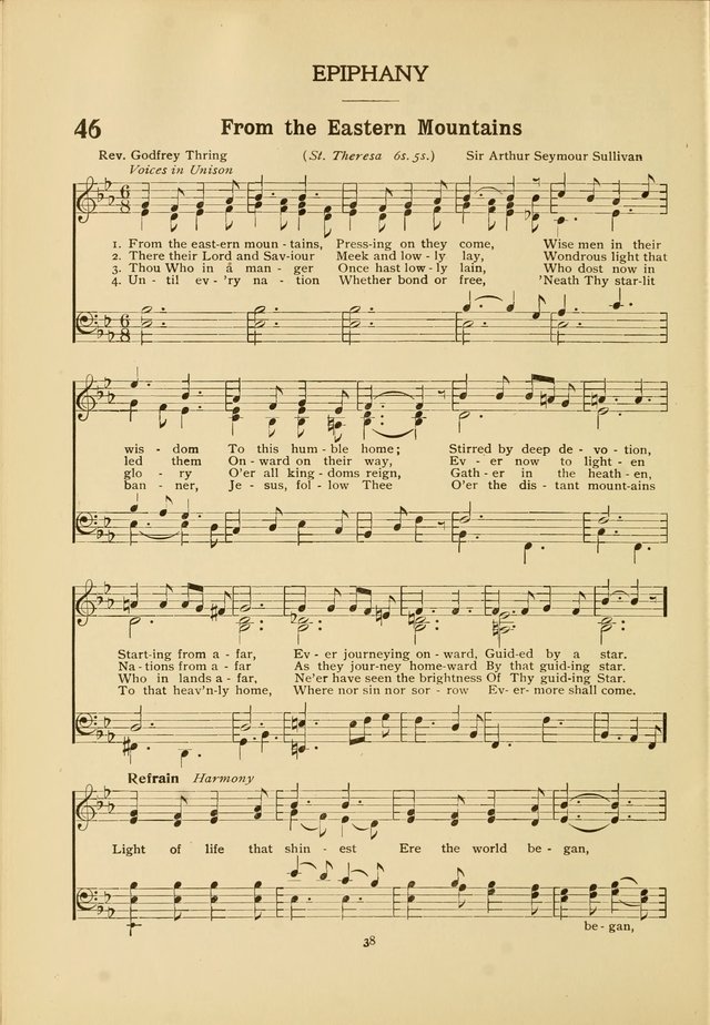 The Church School Hymnal page 38