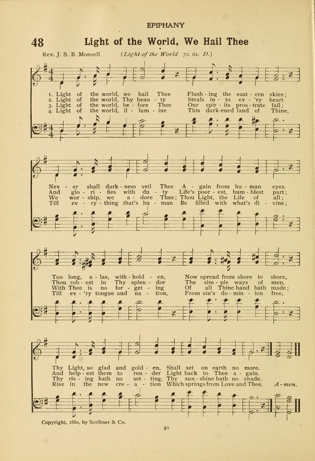 The Church School Hymnal page 40