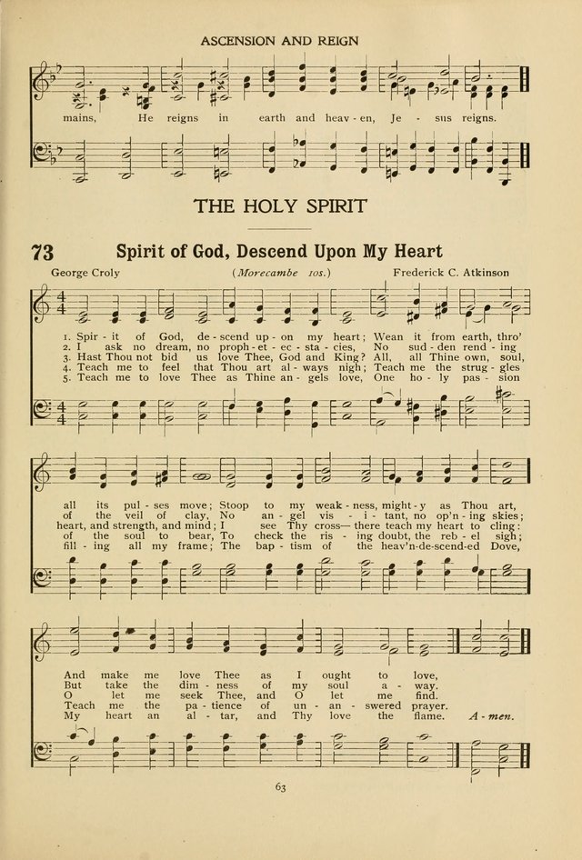 The Church School Hymnal page 63