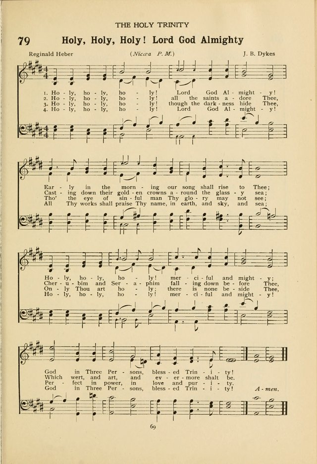 The Church School Hymnal page 69