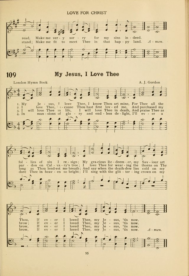 The Church School Hymnal page 95