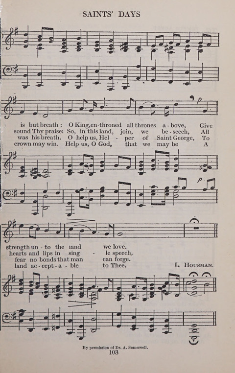 The Church and School Hymnal page 103