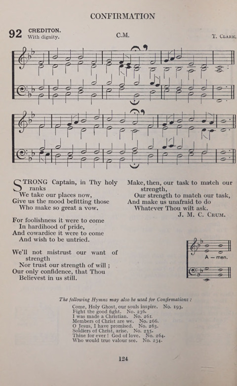 The Church and School Hymnal page 124