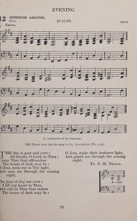 The Church and School Hymnal page 13