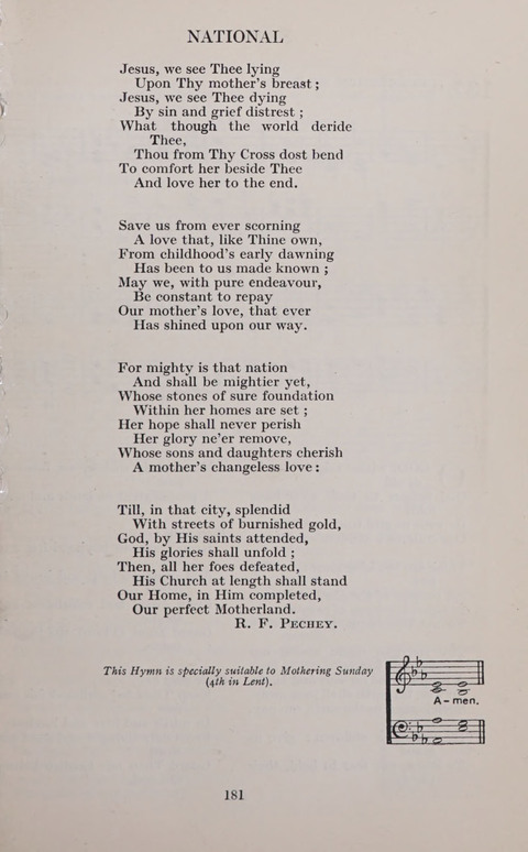 The Church and School Hymnal page 181