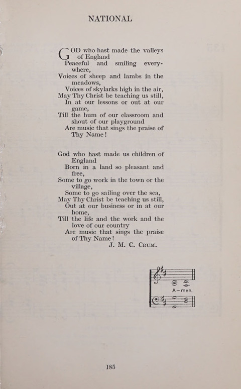 The Church and School Hymnal page 185