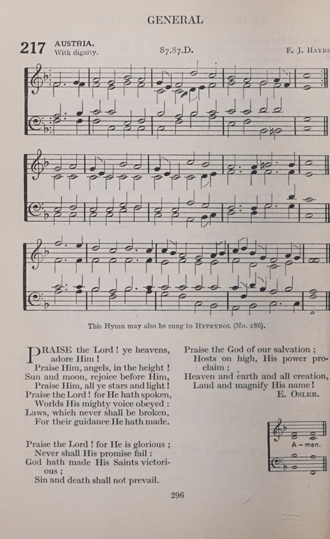 The Church and School Hymnal page 296