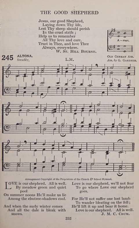 The Church and School Hymnal page 335